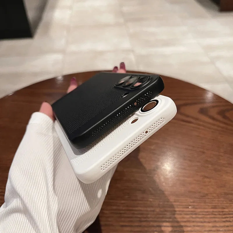 Breathable Heat Dissipation Cooling Case For Samsung Galaxy S25 S24 UItra S23 S22 S21 Plus PC Hard Back Cover