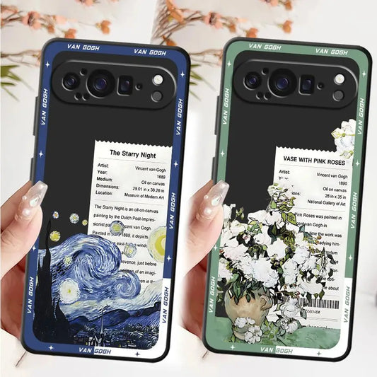Van Gogh Soft Shell Case for Google Pixel 6a 9a 7a 8a 10 9 Pro XL 6 7 8 Pro
