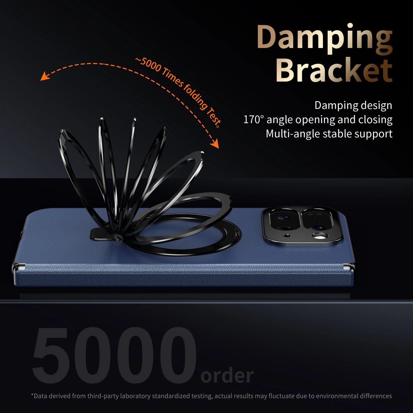 Foldable Magnetic Ring Stand Leather Case For Google Pixel 10 Pro Fold Bracket Cover Magnetic Pivot With Glass Screen Protector