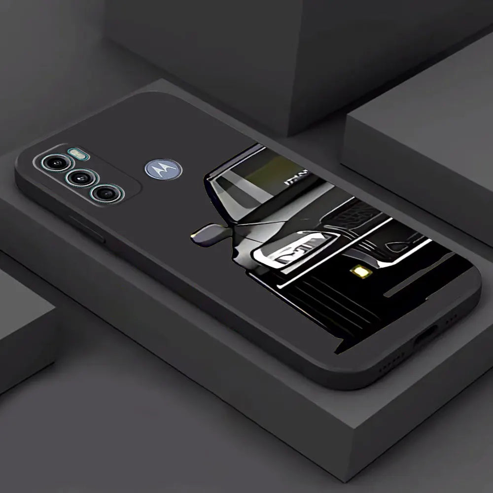 Black Soft Case for Motorola Moto G31 G71 G72 G73 G60s G22 G30 G32 G51 G52 G53 G60 G50 Armor Sports Car Tokyo JDM Cover