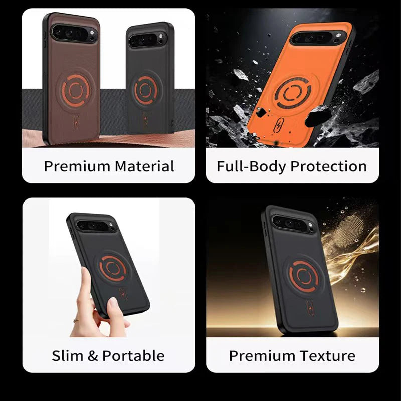 Busines Luxury Technology Fabric Phone Case For Google Pixel 11 Pro XL 6 7 8 9 10 Pro 10A 9A 8A for Magsafe Anti-drop Back Cover