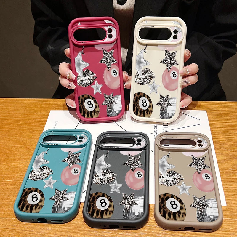 Crystal Ball Print Silicone Phone Case For Google Pixel 9 10 Pro XL 10 9 8 Pro 9A 8A 7A Shockproof Soft Cover For Pixel 7 8 Pro