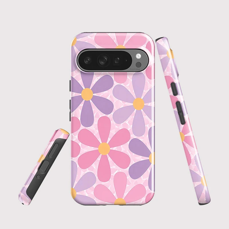 Fcicicase Luxury Flower Print Phone Case For Google Pixel 10 Pro XL 10A 7A 8A 9 8 10 Pro Shockproof 2 in 1 Double-layer Coque