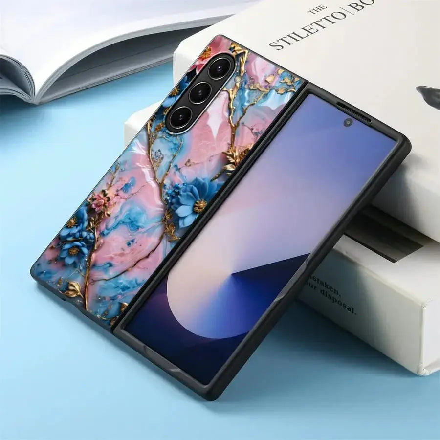 Beautiful Flowers Back Phone Cover Case for Samsung Galaxy ZFold4 Z Fold 7 6 5 4 3 ZFold3 ZFold7 ZFold6 ZFold5