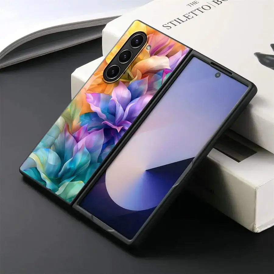 Beautiful Flowers Back Phone Cover Case for Samsung Galaxy ZFold4 Z Fold 7 6 5 4 3 ZFold3 ZFold7 ZFold6 ZFold5
