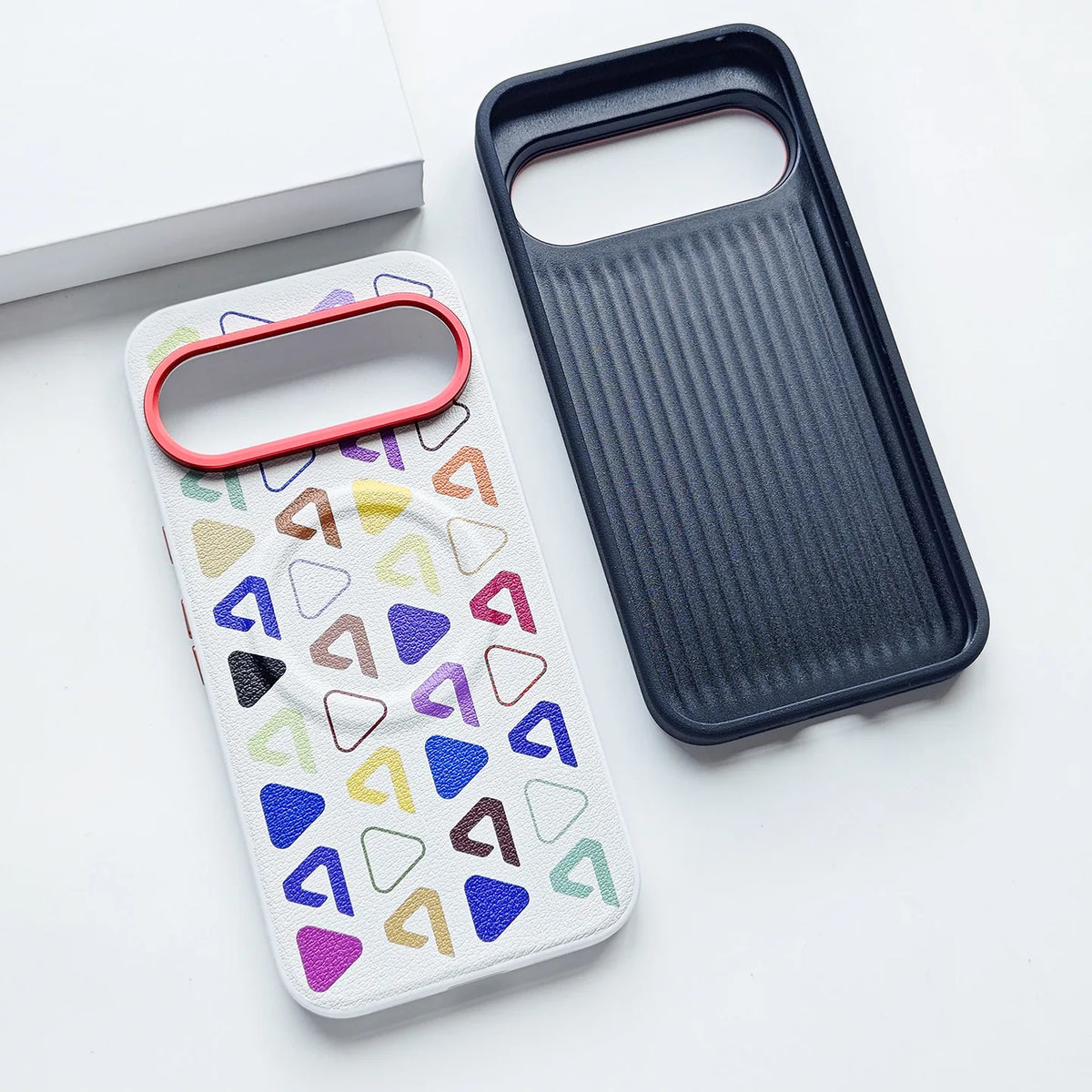 Magnetic Case For Google Pixel 11 10 9 Pro XL 10a 9a Stylish Abstract Patterns Skin-friendly Leather Cover For Google11 Pro XL