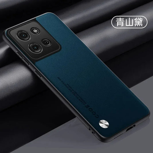 Plain PU Leather Case for Motorola Moto G75 G55 G35 G85 Edge 50 Fusion 40 Neo Silicone Matte Bumper Soft Frame Shockproof Cover
