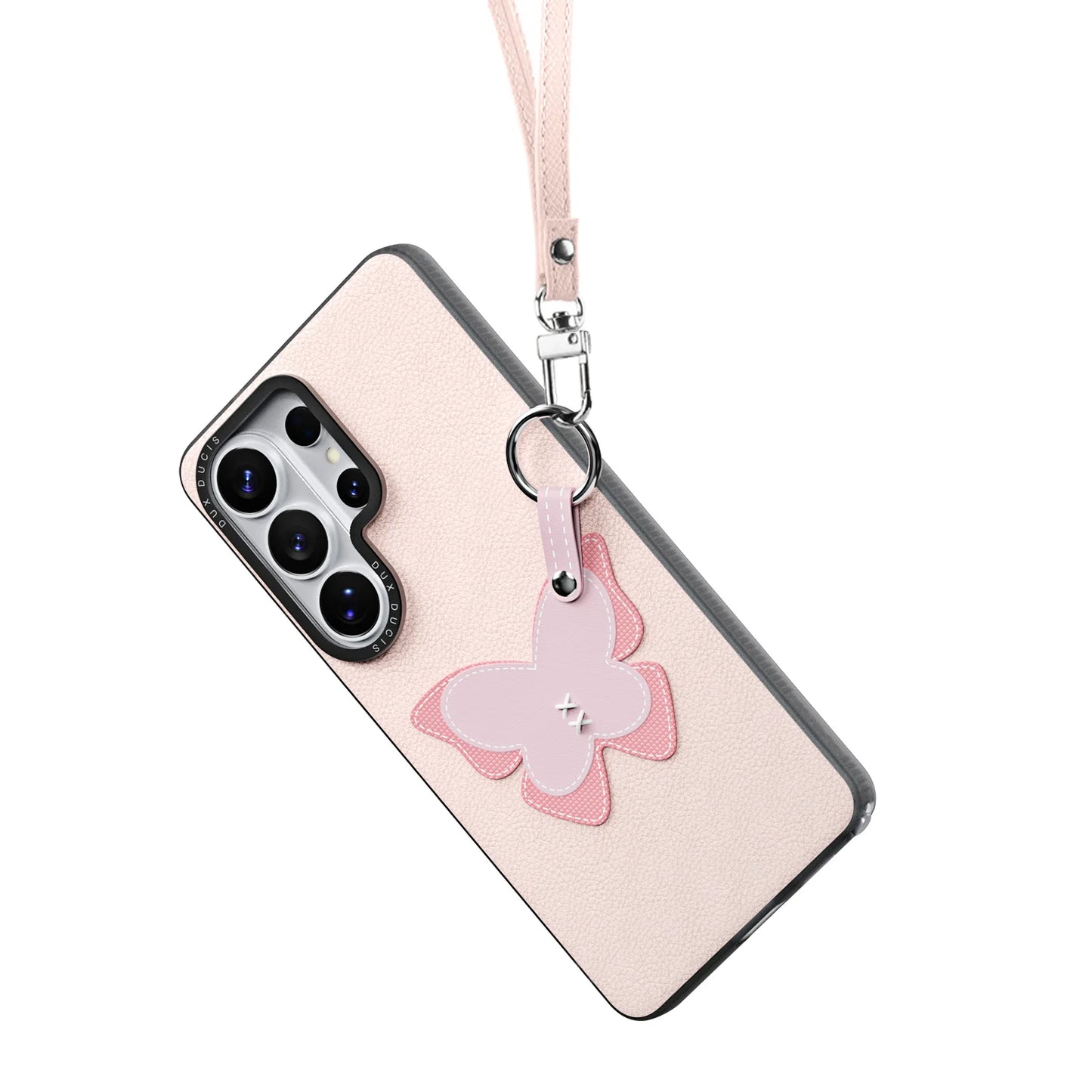 DUX DUCIS Ultra Thin Leather Case For Samsung Galaxy S26 Ultra S26 Plus with Shockproof Full Body Protection & Lanyard Design
