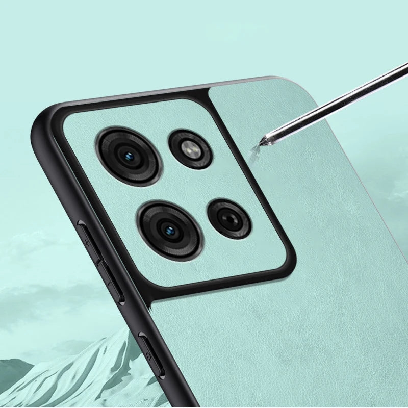 Case for Motorola Moto G75 5G G 75 Leather Splicing Pattern Silicone Protection Hard Shockproof Phone Cover MotorolaMotoG75