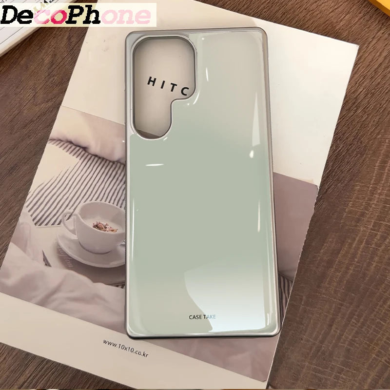 ins Color gradient Epoxy Phone Case Anti-drop  FOR Samsung Galaxy 23/24/25/26 PLus FE ULTRA EDGE