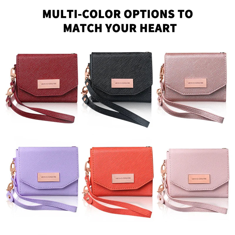 Lanyard Holster Card Case For Samsung Galaxy Z Flip 7 6 5 4 3 Handheld Wristlet Wallet Purse Cover For Z Flip3 Flip4 Flip5 Flip6