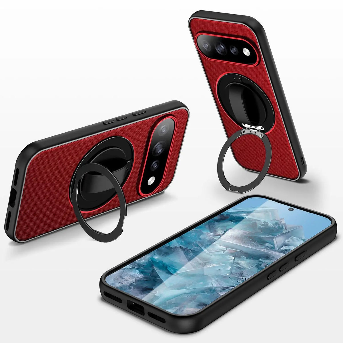 Magnetic Case For Google Pixel 11 10 Pro XL 10a Heavy Armor Wristband Rotating Bracket Drop Protective Cover For Pixel11 Pro XL