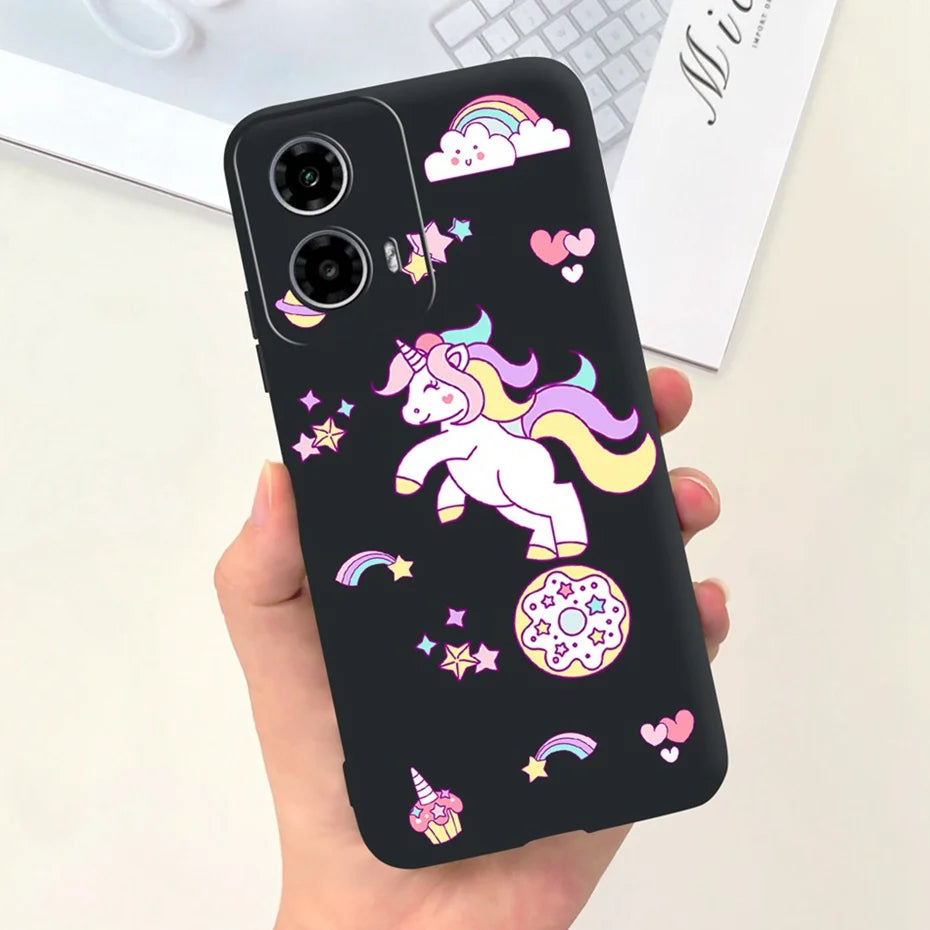 Cute Pattern Phone Case For Motorola Moto G24 G34 4G 5G Soft Silicon Protective Cover For MOTO G24 G34 Bumper