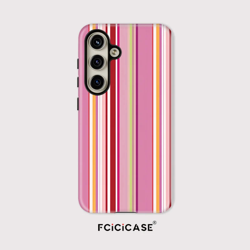 Fcicicase Colorful Lines Pattern Phone Case For Samsung Galaxy A36 A26 A 26 5G A16 A56 Shockproof Matte Silicone Acrylic Cover