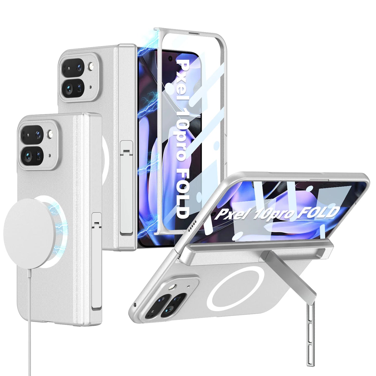 For Google Pixel 10 9 Pro Case Magnetic Hinge All-included Magsafe Wireless Charge Screen Glass Cover For Pixel 10 Pro Fold Case