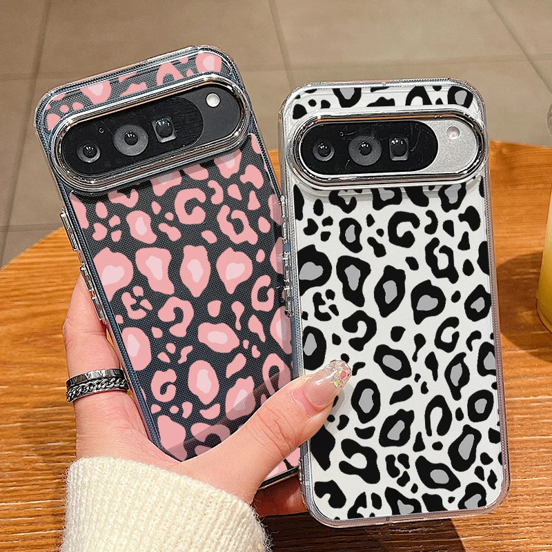 Leopard Print Pattern TPU Phone Case For Google Pixel 10 9 8 7 Pro Pixel 9 10 Pro XL 7A 8A 9A Shockproof Soft Clear Back Cover