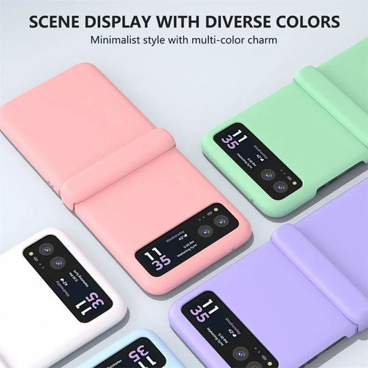 Candy Color Hinge Protective Case For MOTO Razr 50 Ultra Skin Feel Shockproof Flip Cover For MOTO Razr 40 PC Bumper Shell Funda