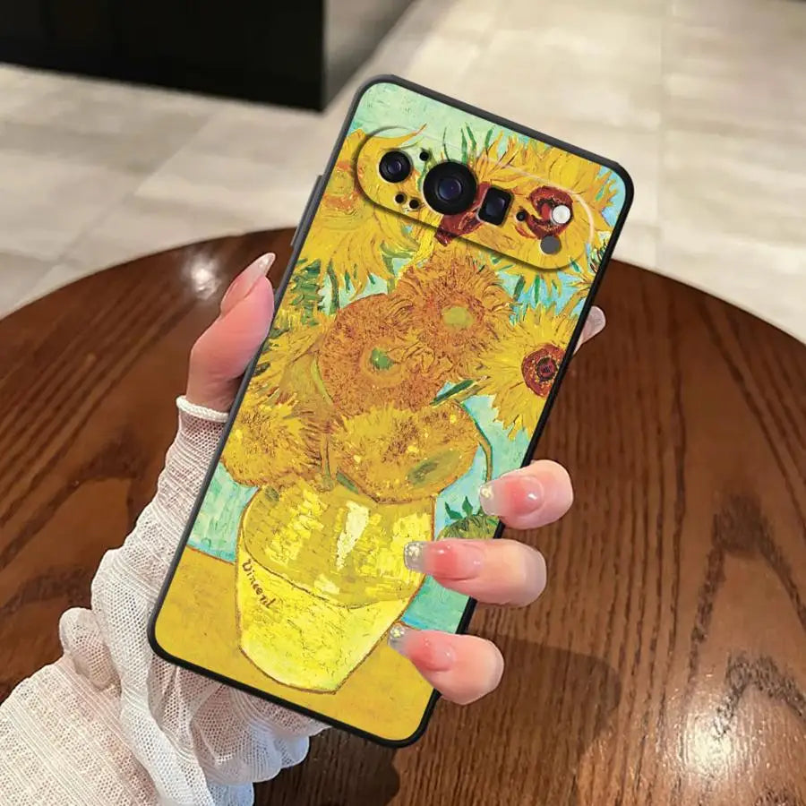Van Gogh Art Soft Shell Phone Case for Google Pixel 6a 6 7 8 Pro 8a 9a 7a 10 9 Pro XL