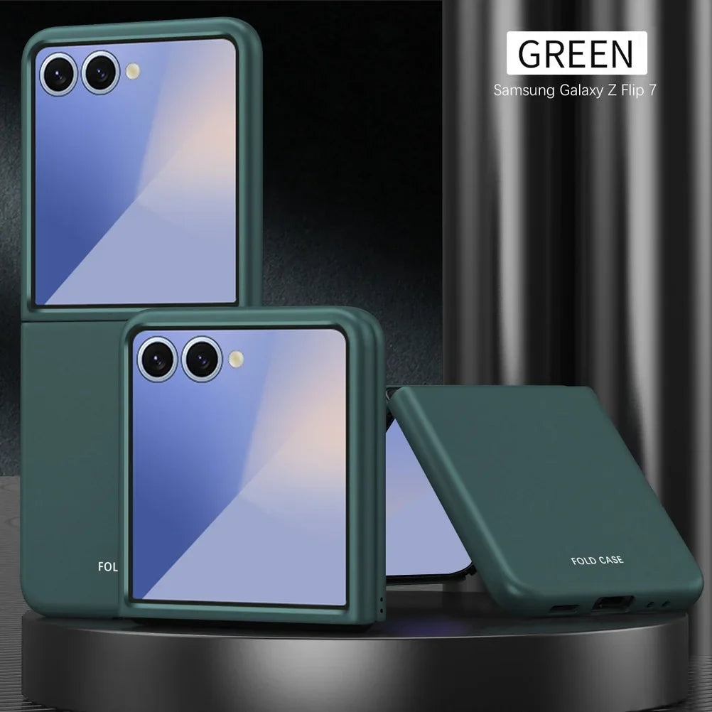 Micro-frosted Feel Comfortable Anti-fingerprint Stylish Color Phone Case For Samsung Galaxy Z Flip 7 6 5 4 3 Slim Protect Cover