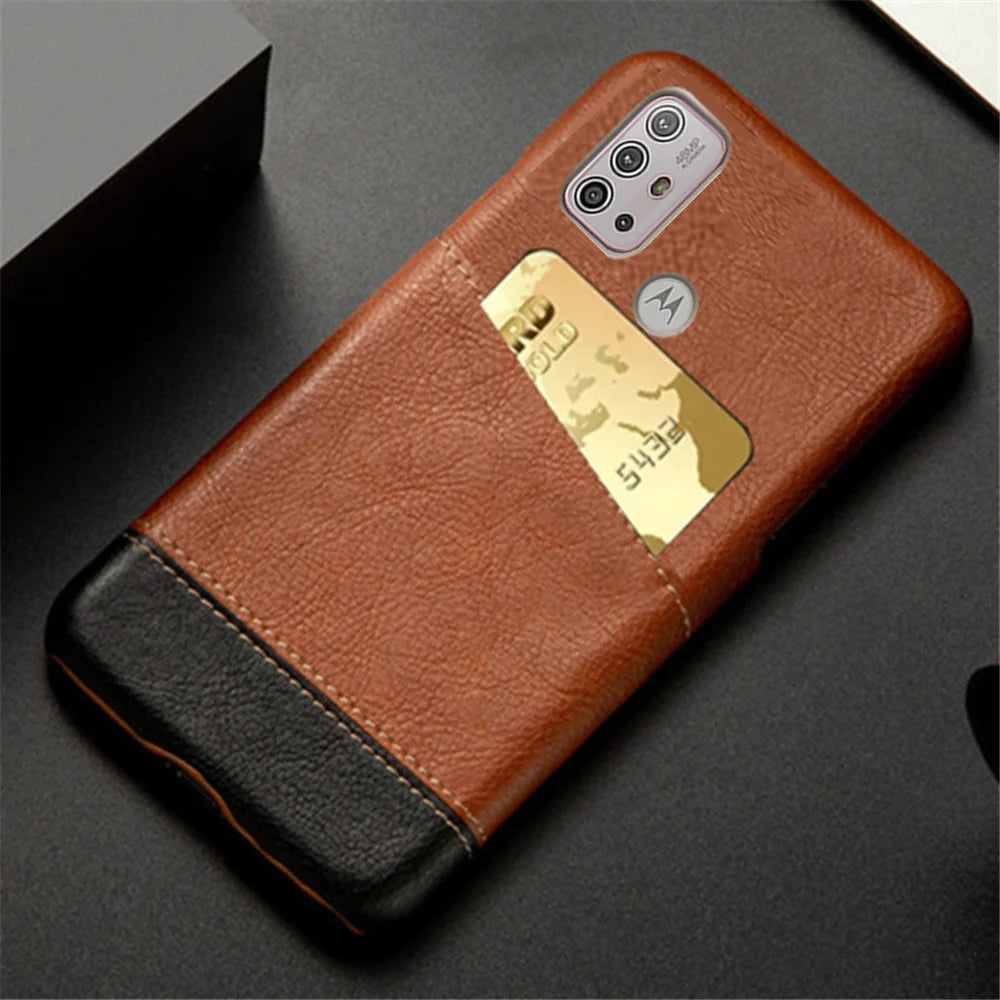 For Motorola Moto G10 G30 G50 G60 Case Card Slot Mixed Splice PU Leather Cover for Moto G60 G60S G100 G200 Back Coque Funda