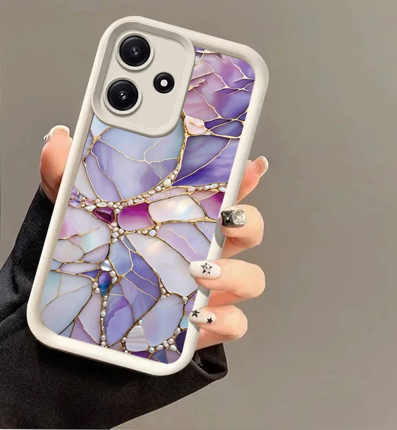 High-Quality colorful gem Matte Shockproof Cover  Anti-drop FOR Motorola Moto G04 G14 E13 G34 G10 G20 G30 G22 4G G24/G24 Power G