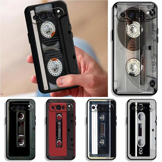 Case for Google Pixel 10A 8a 9a 7a 6 7 8 Pro 10 9 Pro XL 6a Funda Phone Cover Vintage Cassette