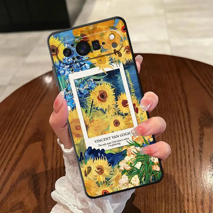 Van Gogh Art Soft Shell Phone Case for Google Pixel 6a 6 7 8 Pro 8a 9a 7a 10 9 Pro XL
