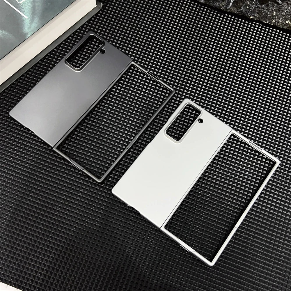 Luxury Matte Solid Camera Protect Bumper Case For Samsung Galaxy W25 Z Fold SE New Solid Candy Color Skin Feeling Back Cover