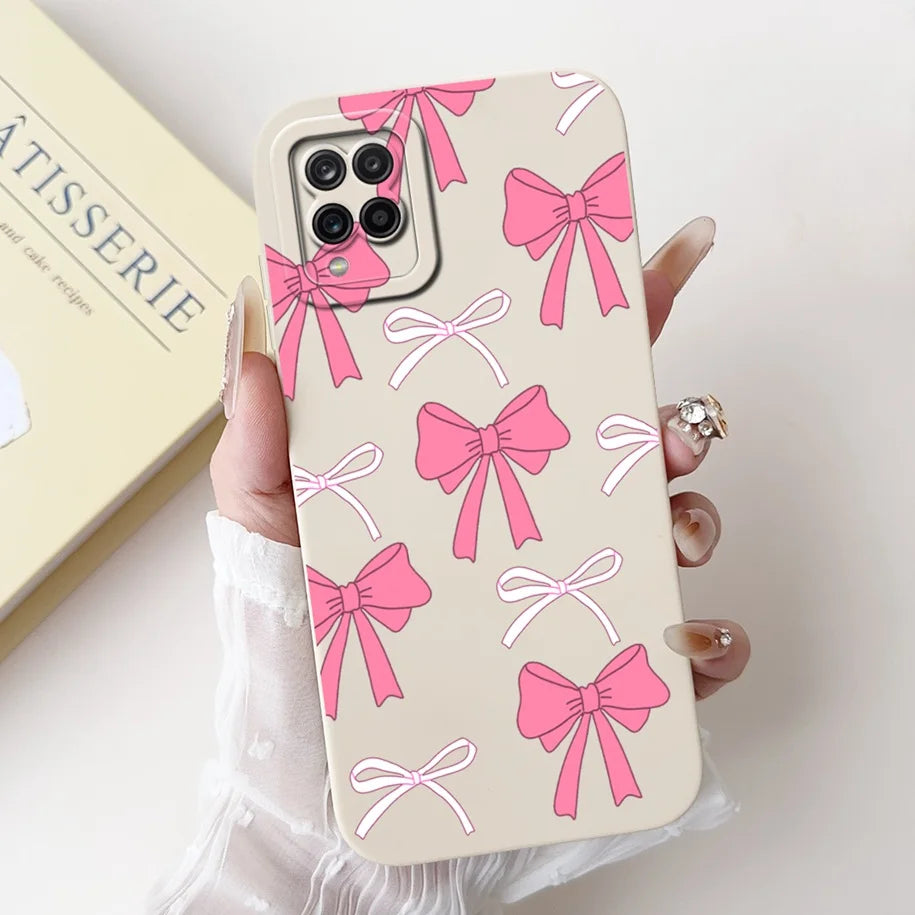 Case For Samsung Galaxy A22 M22 M32 4G Case SM-A225F SM-M225F SM-M325F Shockproof Cover Fashion Painted Soft Silicone Phone Capa