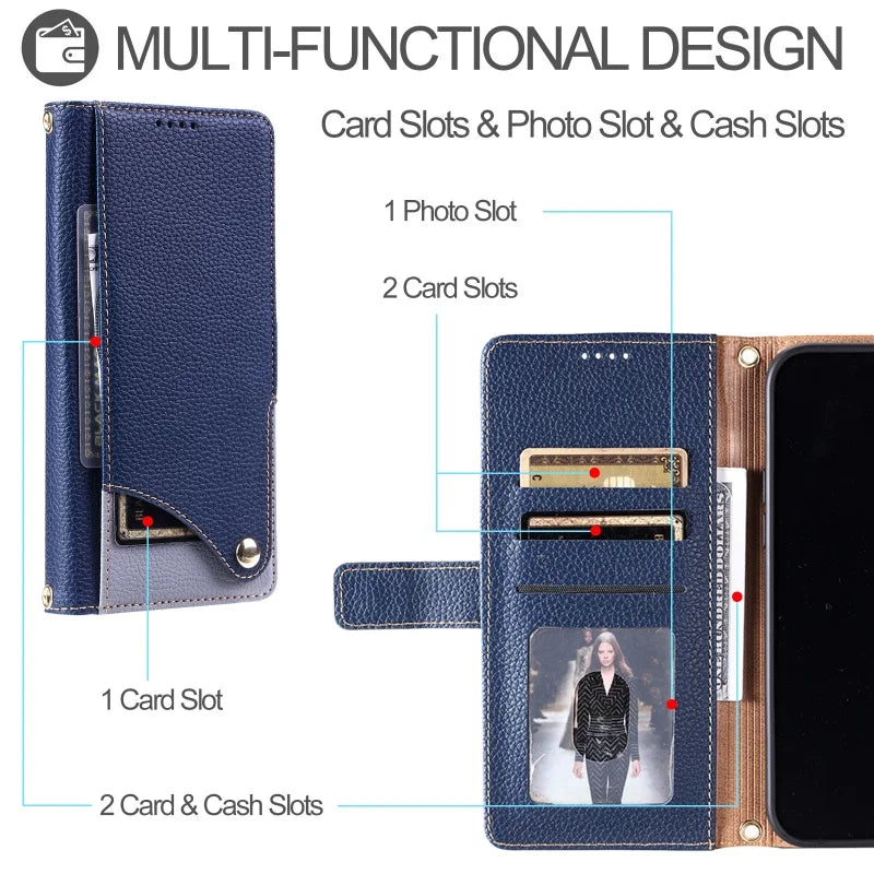 Crossbody Leather Wallet Phone Case for Google Pixel 11 Pro XL10A 10 9A 9 8 8A 7 7A Lanyard Cards Holder Funda Cover Hoesje Etui