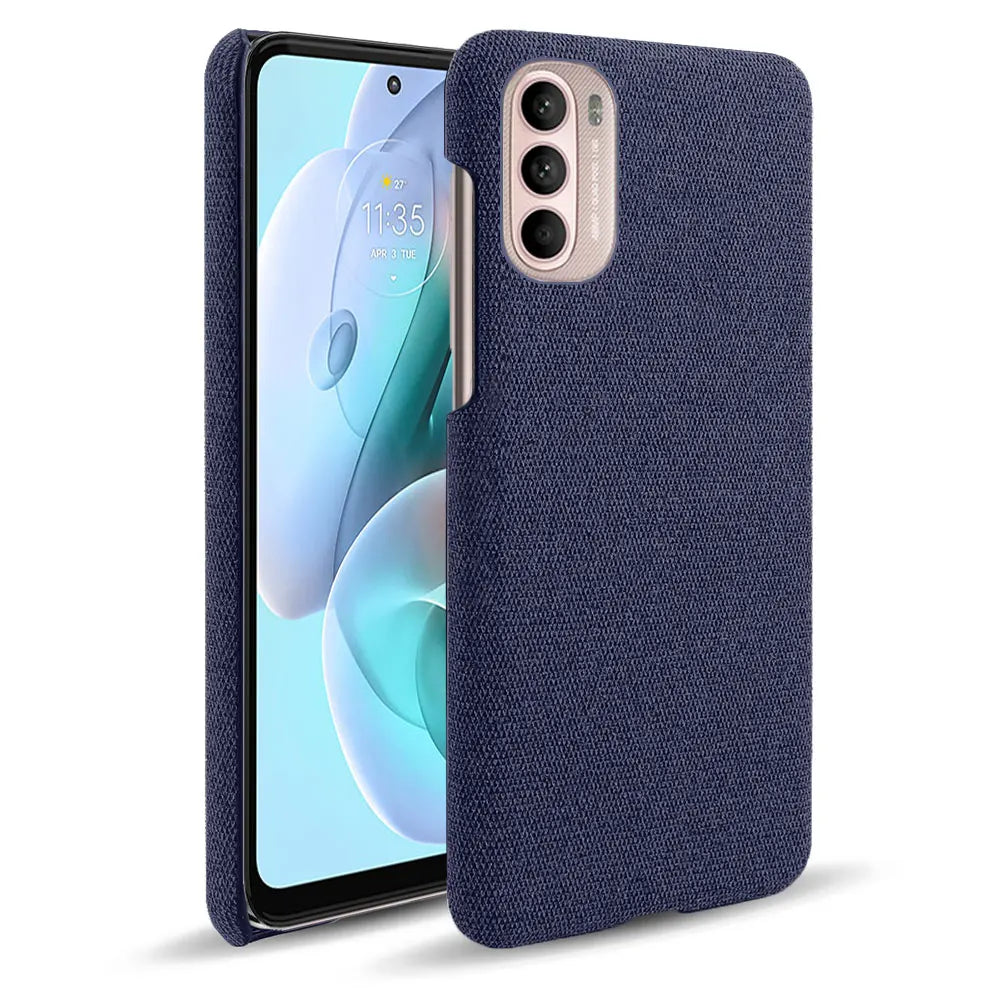 Moto G31 For Motorola Moto G31 G41 G51 G71 5G Luxury Cloth Texture Fitted Case For Motorola Edge S30 X30 S Moto G100 G60 G30 G10
