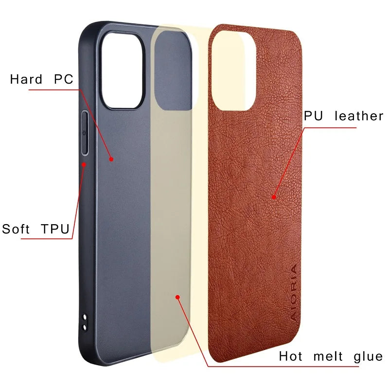 Case For Samsung Galaxy Z Fold 7 6 5 4 3 5G Premium Retro Litchi Leather Pattern Cover for Galaxy Z Fold 7 business style case