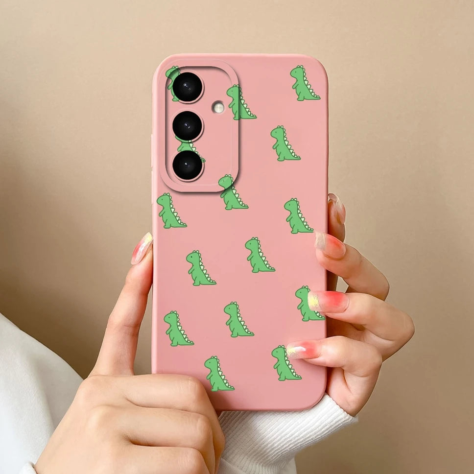For Samsung Galaxy S25 Ultra Plus 5G Phone Case Cute Dinosaur Protective Back Cover For SamsungGalaxy S 25 Ultra + Funda Capa