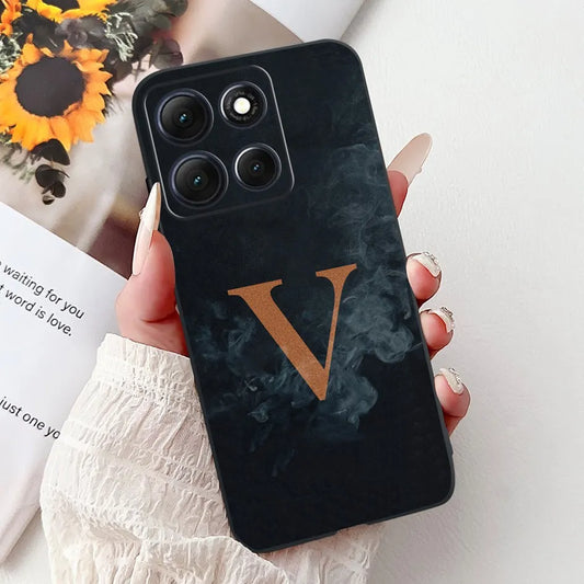 Fashion Flower Letters Case For Motorola Moto G56 G86 Power Cover XT2527-2 XT2529-2 G 86 G 56 Soft TPU Silicone Shockproof Funda