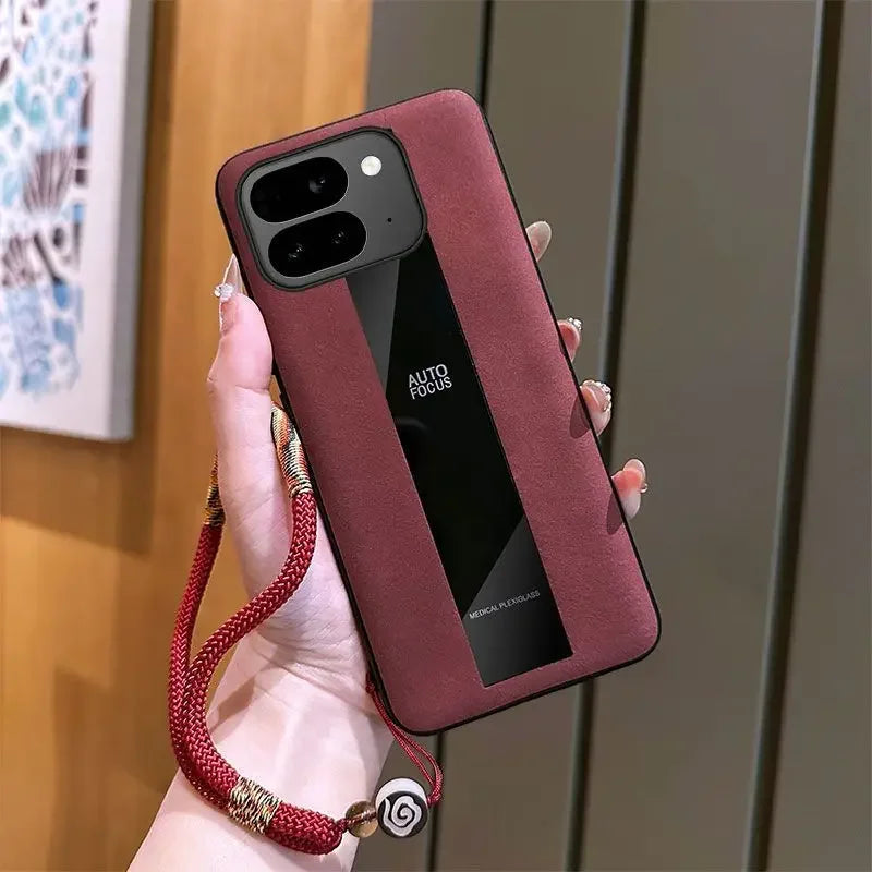 For Google Pixel 10 Pro Fold Case Business Style Lanyard Luxury Leather Anti-drop Cover For Google Pixel 10 Pro Fold Funda