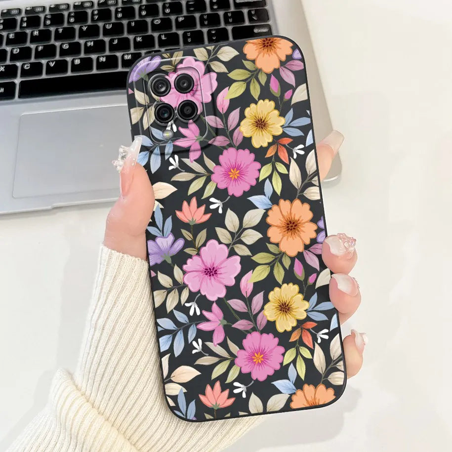 Case For Samsung Galaxy A22 M22 M32 4G Case SM-A225F SM-M225F SM-M325F Shockproof Cover Fashion Painted Soft Silicone Phone Capa