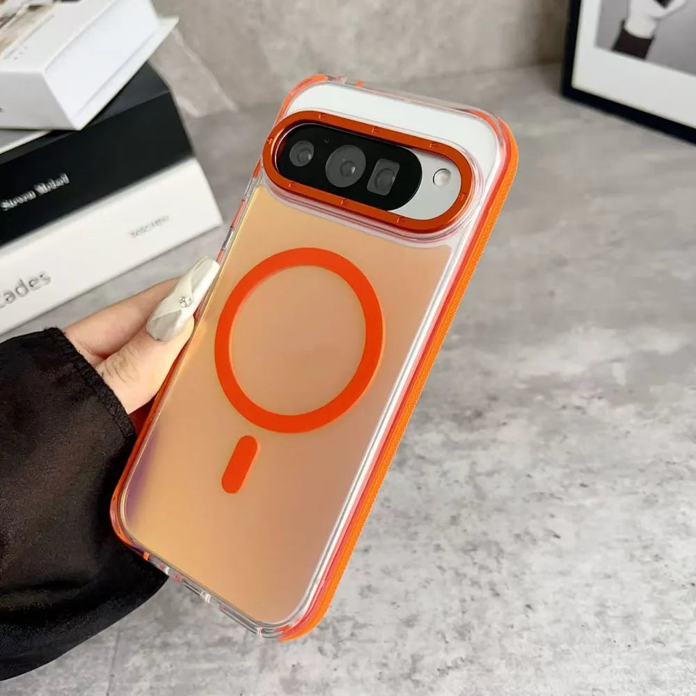 Colorful Chameleon Case For Google Pixel 10 9 Pro XL 5G Super Magnetic  Matte Translucent PC Cover