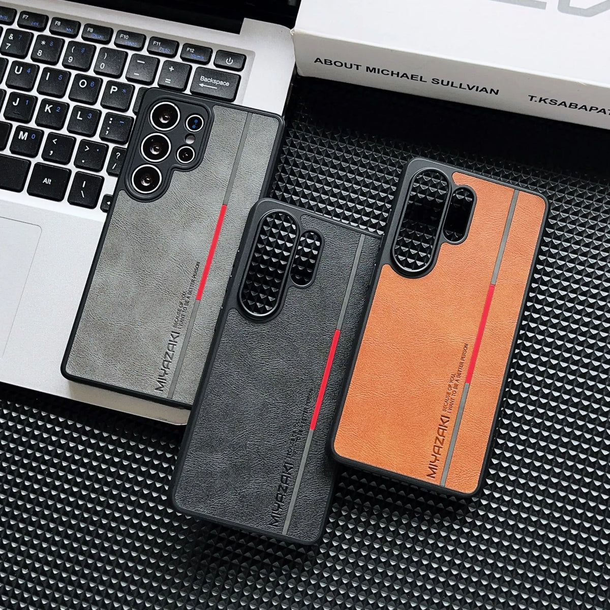 Luxury Business Matte Leather Phone Case For Samsung Galaxy S26 S25 S24 S23 S22 Ultra Camera Protection Shockproof Hard PC Cover