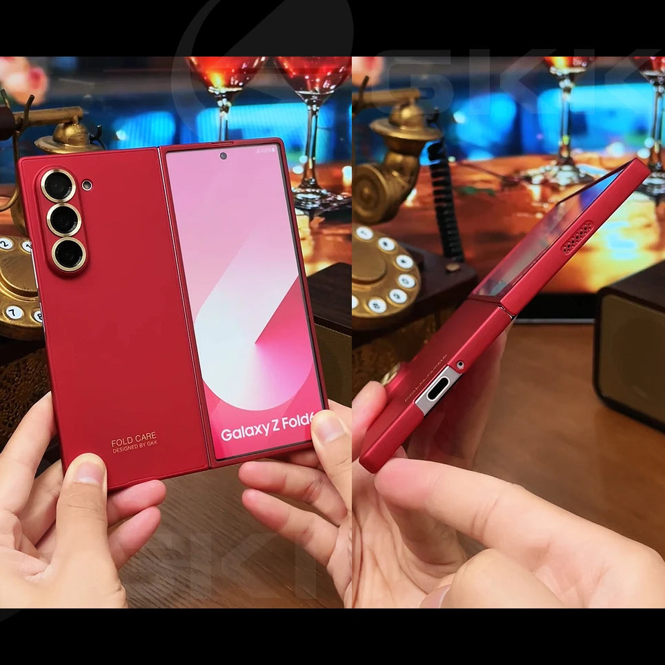 Ultra-thin Anti-scratch Plastic Case For Samsung Galaxy Z Fold 7 6 Screen Glass Restored Thickness Cover For Galaxy Z Fold7 Case