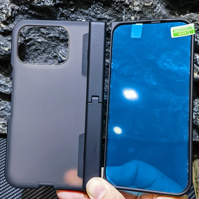 Spring Rotating Hinge Matte Plastic Case For Google Pixel 10 Pro Fold Kickstand Stand Holder