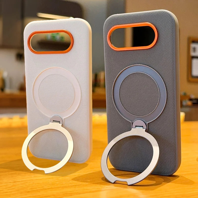 Metal Magnetic Ring Holder Red Lens Ring Raised Protective Lens Case For Google Pixel 10A pixel 10 Pro XL pixel10 Protect Cover