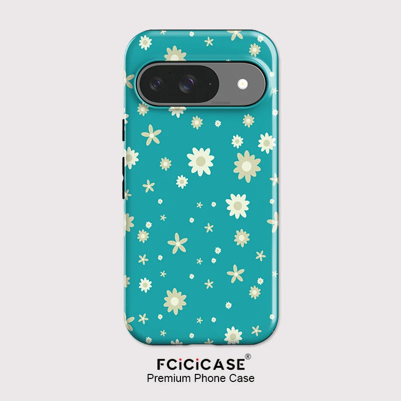 Fcicicase For Pixel 9 10 Pro Cute Little Flowers Print Phone Case For Google Pixel 10A 10 Pro XL 8A 7A 8 Matte Shockproof Cover
