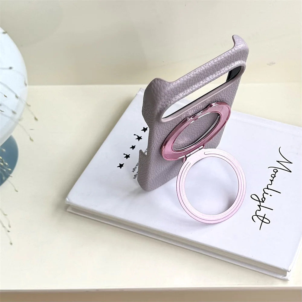 Luxury Fold Stand Lychee Pattern Leather Magnetic Case For Google Pixel 9 9A 10 Pro XL 8 8A Solid Color Shockproof Back Cover