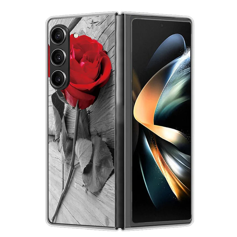 Case For Samsung Galaxy Z Fold 6 Cover Shockproof Hard Plastic PC Cases For Samsung Z Fold6 Fold 6 5G Fundas Cute Painted Bumper