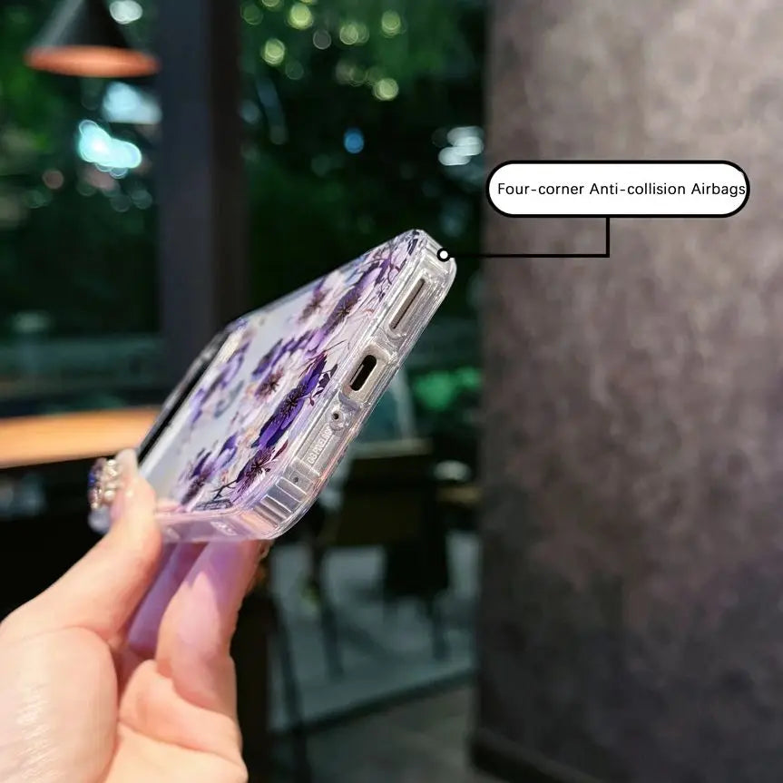 Painting Flower Pattern Clear Phone Case For Google Pixel 10 9 Pro XL 10 9 Pro 9A Printing Floral Shockproof Bumper Hard Cover