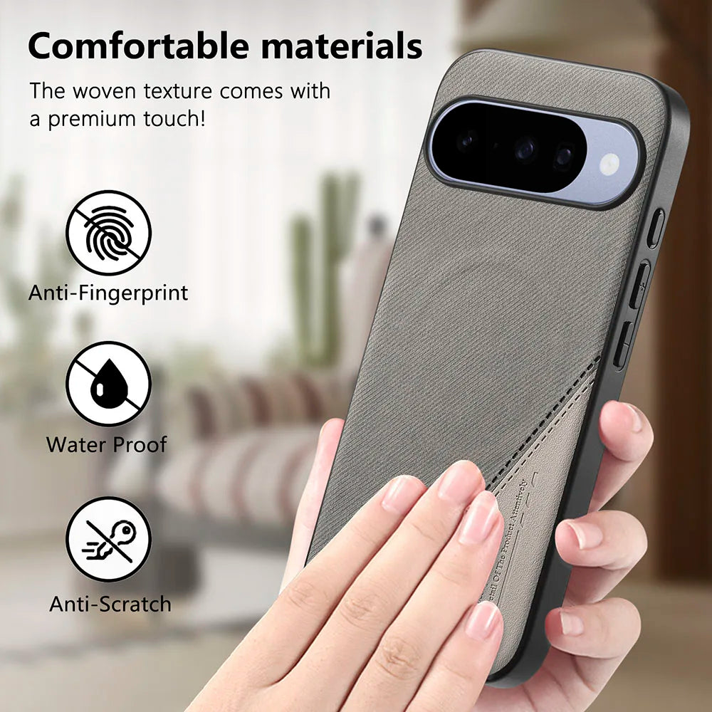 Luxury Fabric Leather Splicing Magnetic Case For Google Pixel 10 Pro XL 10A 9 9A Protective Phone Back Cover