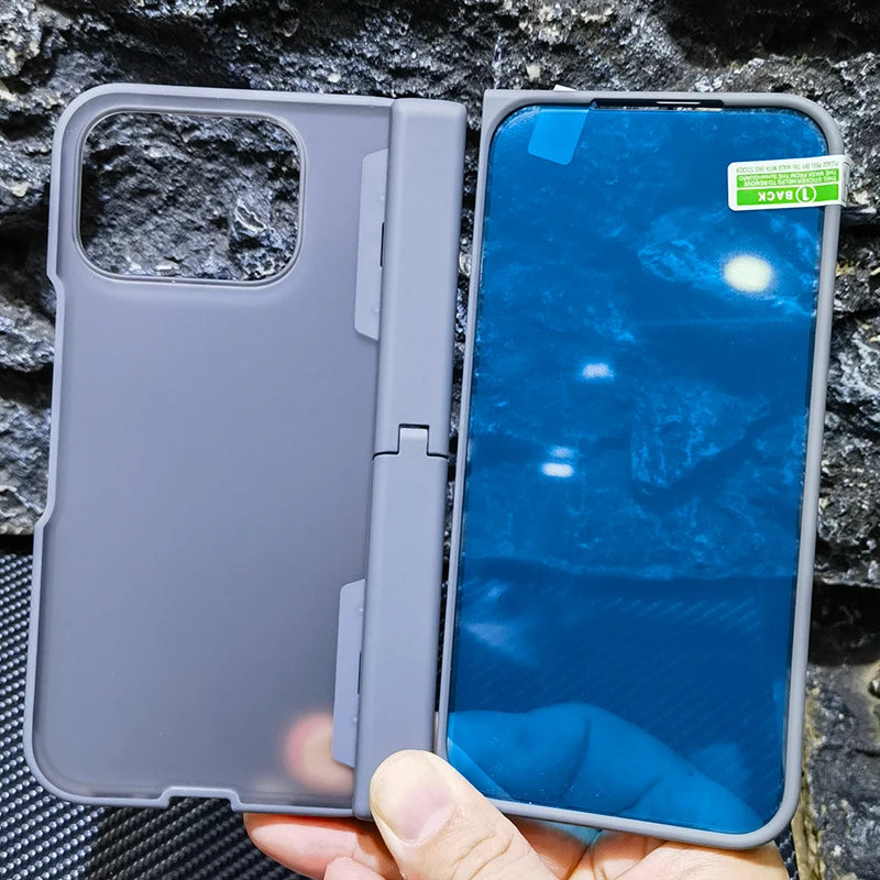 Spring Rotating Hinge Matte Plastic Case For Google Pixel 10 Pro Fold Kickstand Stand Holder