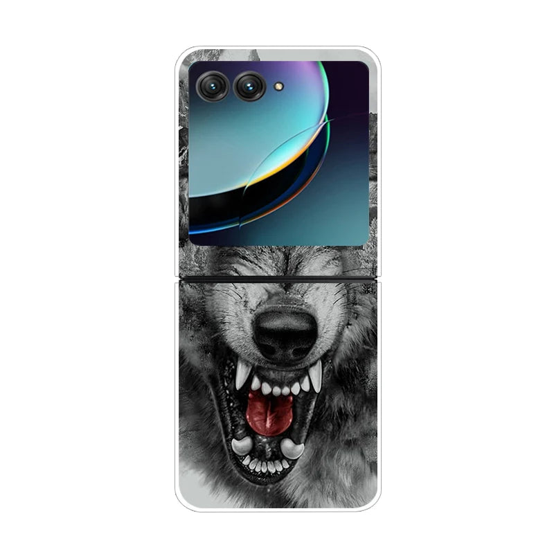 For Motorola Razr 50 Ultra Case Cute Transparent PC Hard Case Back Cover For Moto Razr 50 Ultra Phone Coque 50Ultra Plus Capa