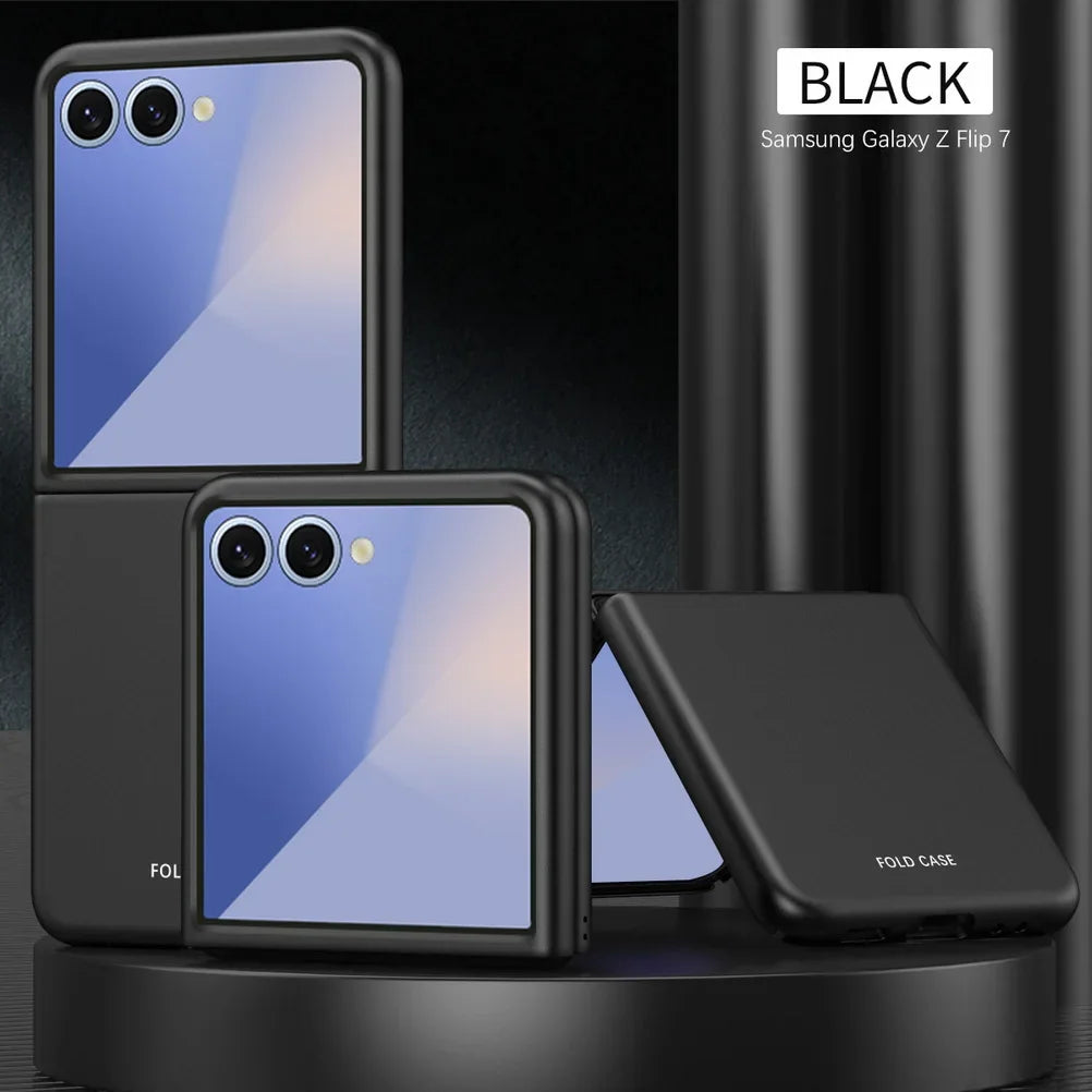 Micro-frosted Feel Comfortable Anti-fingerprint Stylish Color Phone Case For Samsung Galaxy Z Flip 7 6 5 4 3 Slim Protect Cover