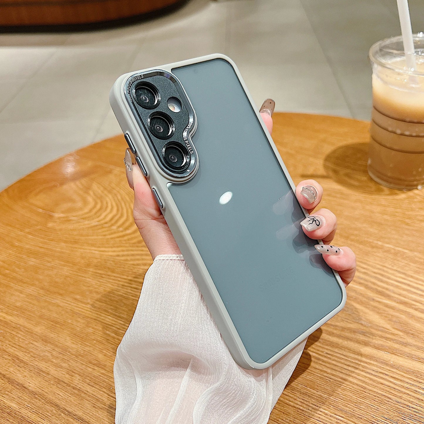 Transparent Acrylic Phone Case For Samsung Galaxy S25 S24 FE S23 Plus Ultra A55 A35 A16 A06 Metal Lens Protector Clear Cover